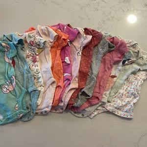 Size NB Girl’s Onesie Bundle Lot 13 Pieces